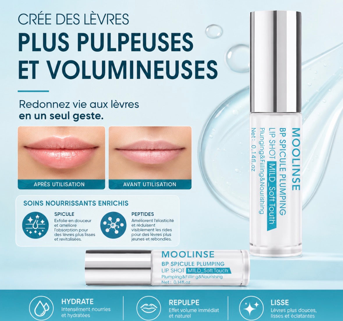 Repulpeur hydratant